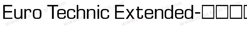 Euro Technic Extended字体转换